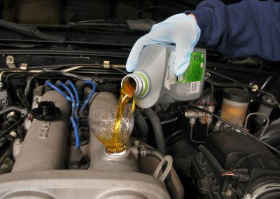 this image shows truck oil change services in Edmonton, AB
